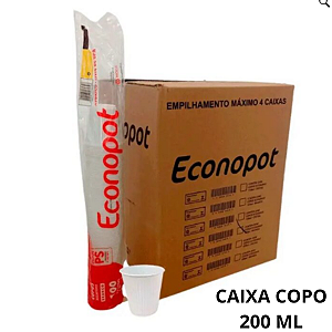 CAIXA DE COPO 200 ML ECONOPOTE