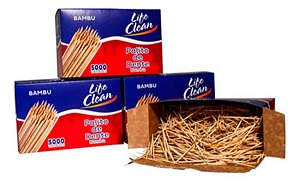PALITO DE DENTE EM BAMBU LIFE CLEAN C/ 5000 UNIDADES