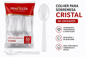 COLHER SOBREMESA CRISTAL PRAFESTA 50 UN