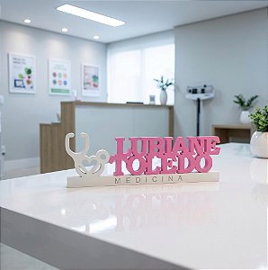 Plaquinha Personalizada para Medicina em PVC