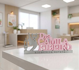 Plaquinha Para Esteticista Modelo 3 em PVC