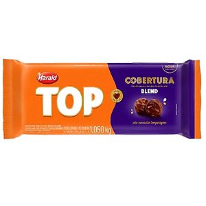 Chocolate Em Barra Harald 1,050 Kg Top Cobertura Sab, Chocolate Ao Leite E Meio Amargo