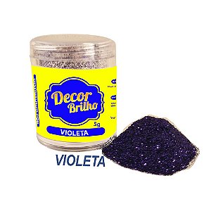 Glitter Violeta 5g Decor Brilho