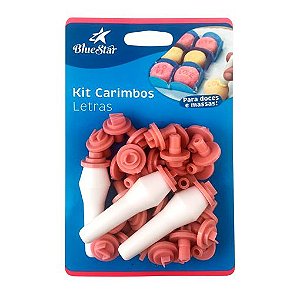 Kit Carimbos Letras Bluestar