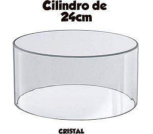 Cilindro De 24cm Cristal