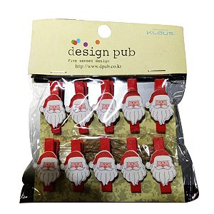 Design pub pregador personalizado natalino com fio de juta