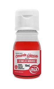 Corante Líquido 10ml Vermelho Morango Mix