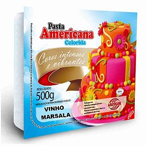 Pasta Americana Colorida Vinho Marsala 500g Arcolor