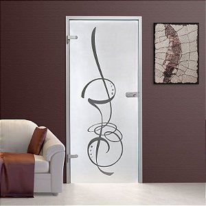 Adesivo jateado para portas - 210x060cm - Outras medidas consulte-nos