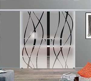 Adesivo decorativo jateado 225x100 cm