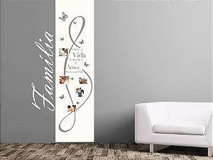 Adesivo Decorativo para Paredes - 200x085 cm - Familia