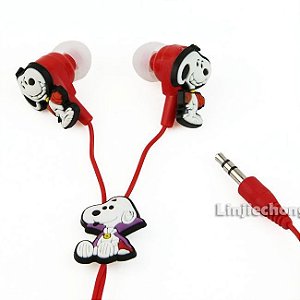 Fone de Ouvido Snoopy