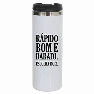 Copo Térmico Inox 330ml - Bom, rápido e barato