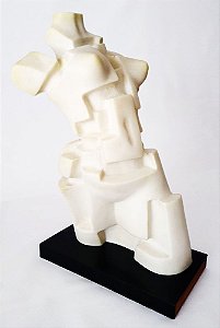 José Guerra - Importante Escultura Assinada, Estilo Futurista, Figurativo Feminino