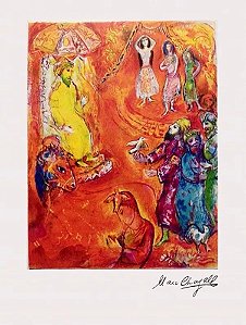 【中古】Marc Chagall ポスター Posters La Mariee por Marc Chagall - Pôster vintage minimalista