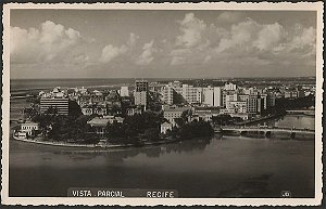Recife - Pernambuco - Vista Parcial, Cartão Postal Fotográfico Antigo Original