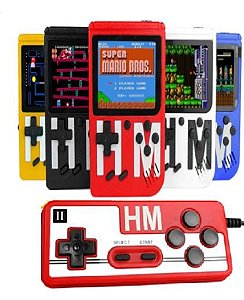 Mini Vídeo Game Retro Clássico 400 Jogos Mini 2 Player Com