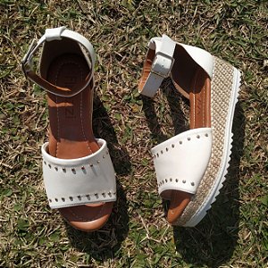Sandália Flatform Cayo Branca