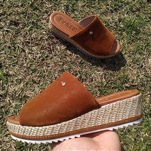 Sandália Flatform Madrisqui II Nobuck Whisky