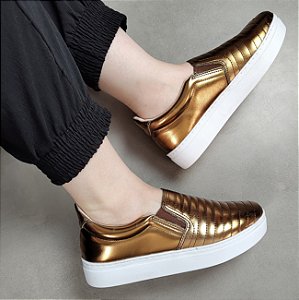 -    Tênis Casual Feminino Nama Slip On