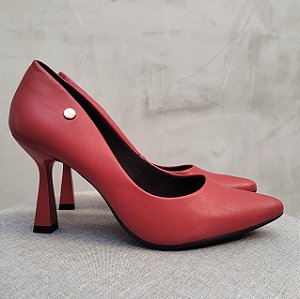 -                         Scarpin Conforto Firezzi Florida Salto Taça Alto Bico Fino
