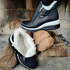 Bota Feminina Lanin Forrada com Lã Neve