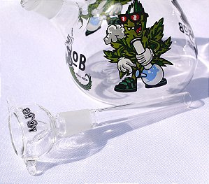 Bong de Vidro Percolator Hemp Mr.Bob 22cm