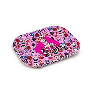 Bandeja Bros Pink com Tampa Magnetica