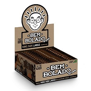 Caixa de Seda Bem Bolado Brown King Size Large 50 und