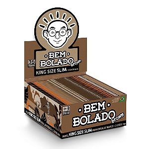 Caixa de Seda Bem Bolado Brown Slim 50 und