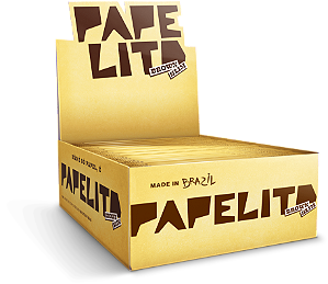 Caixa de Seda Papelito Brown Slim King Size com 50 und