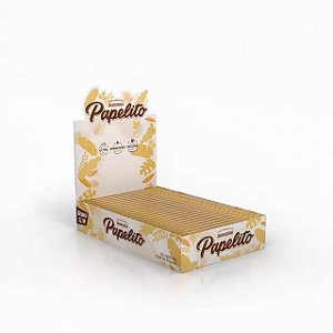 Caixa de Seda Papelito Brown Slim Mini Size com 25 und