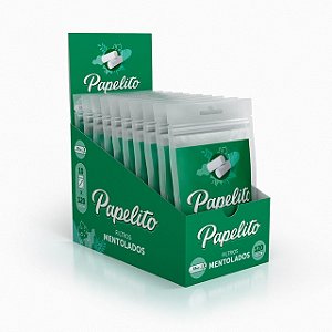 Caixa de Filtros Papelito Mentol com 10 Bags