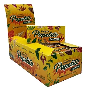 Caixa de Piteira Papelito Tropical com 25 und