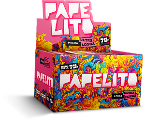 Caixa de Piteira Papelito Ultra Longa Dupla com 30 und