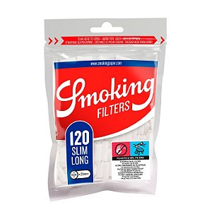Caixa de Filtro Smoking Slim Longo 6mm 30 Bags
