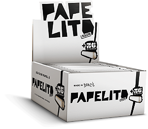 Caixa de Seda Papelito King Size Slim Longa com Piteira