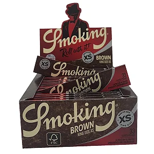 Caixa de seda Smoking King Size Brown Slim