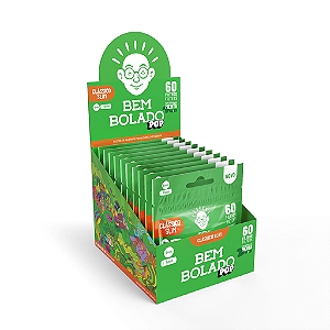 Caixa de Filtro Pop Clássico Slim Menta 60 Filtros c/10 bags