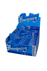 Seda Smoqueen Sapphire King Size Caixa c/ 50 un