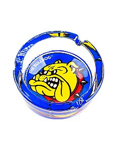 Cinzeiro de Vidro Colorido Bulldog