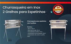 Kit Espeto Giratório Elétrico Tridente - GIROPLUS - Linha Econômica