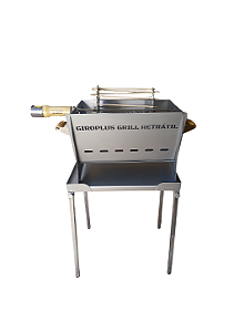 DUPLICADO - Churrasqueira Giroplus Grill Retrátil com Grelha + Mesinha/Suporte