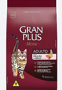 GRANPLUS GATO ADULTO SALMAO E ARROZ 3KG