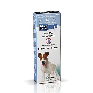 Antipulgas e carrapatos Pulvex Pour-on para cães 1ml