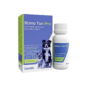 Suplemento alimentar Stimo Ton Pro para cães e gatos 30 ml