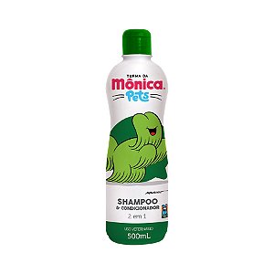 Shampoo e Condicionador Turma da Mônica Pets 2 em 1 para Cães e Gatos 500 ml