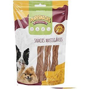 Petisco PureSnacks Trança  Bovina para Cães