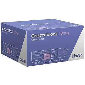 Antiácido GastroBlock 10mg Omeprazol BIOVET 1UN