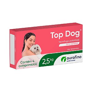 Vermífugo Ourofino Top Dog para Cães